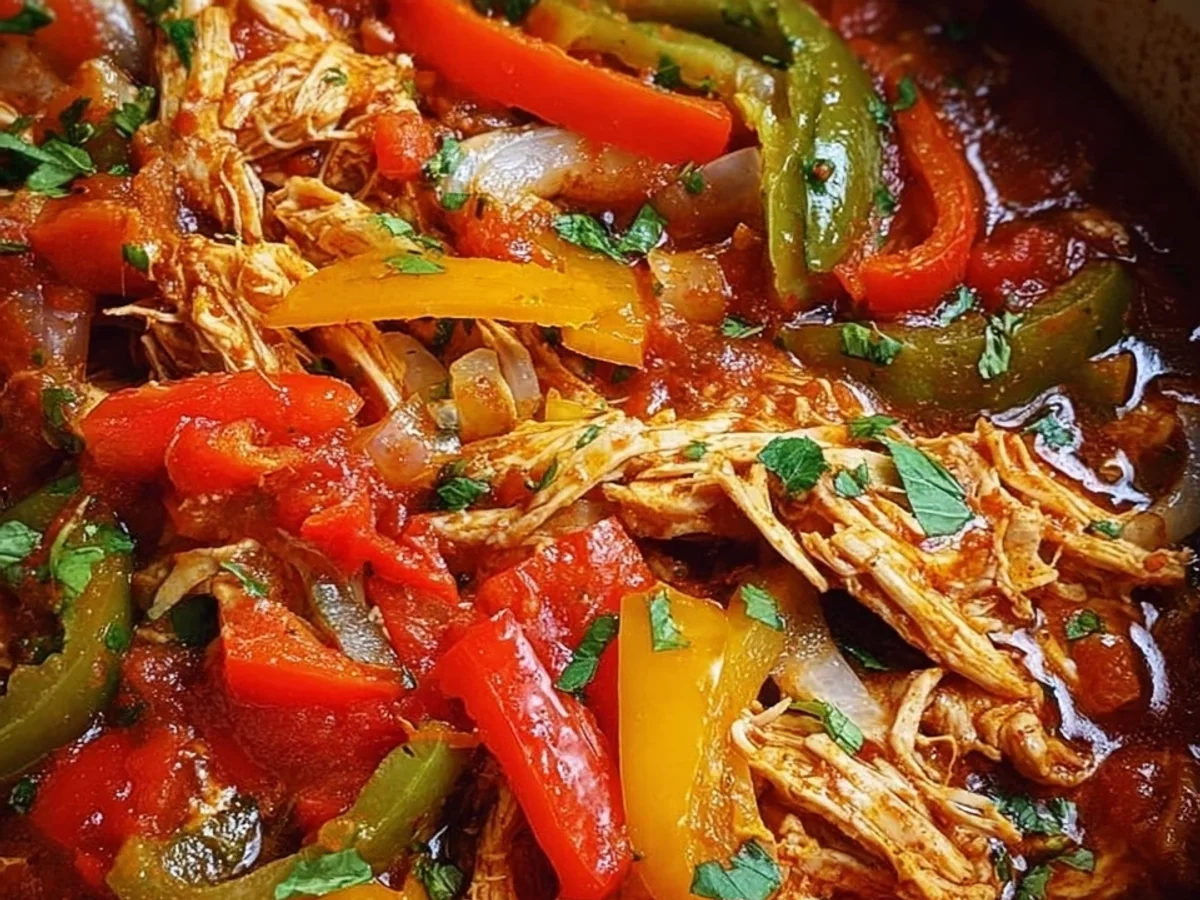 Easy Crockpot Chicken Fajitas Recipe - Featured Image
