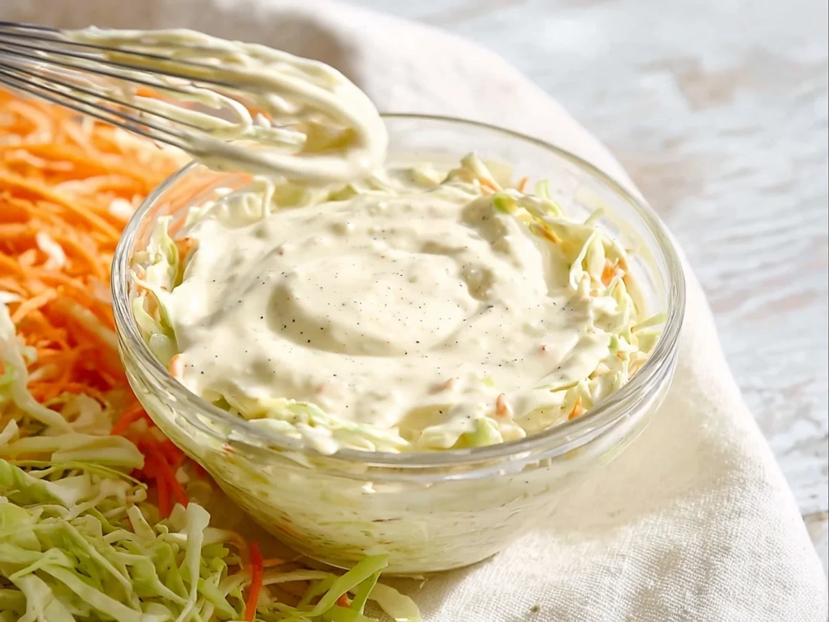 Easy Homemade Coleslaw Dressing: Tangy & Creamy - Featured Image