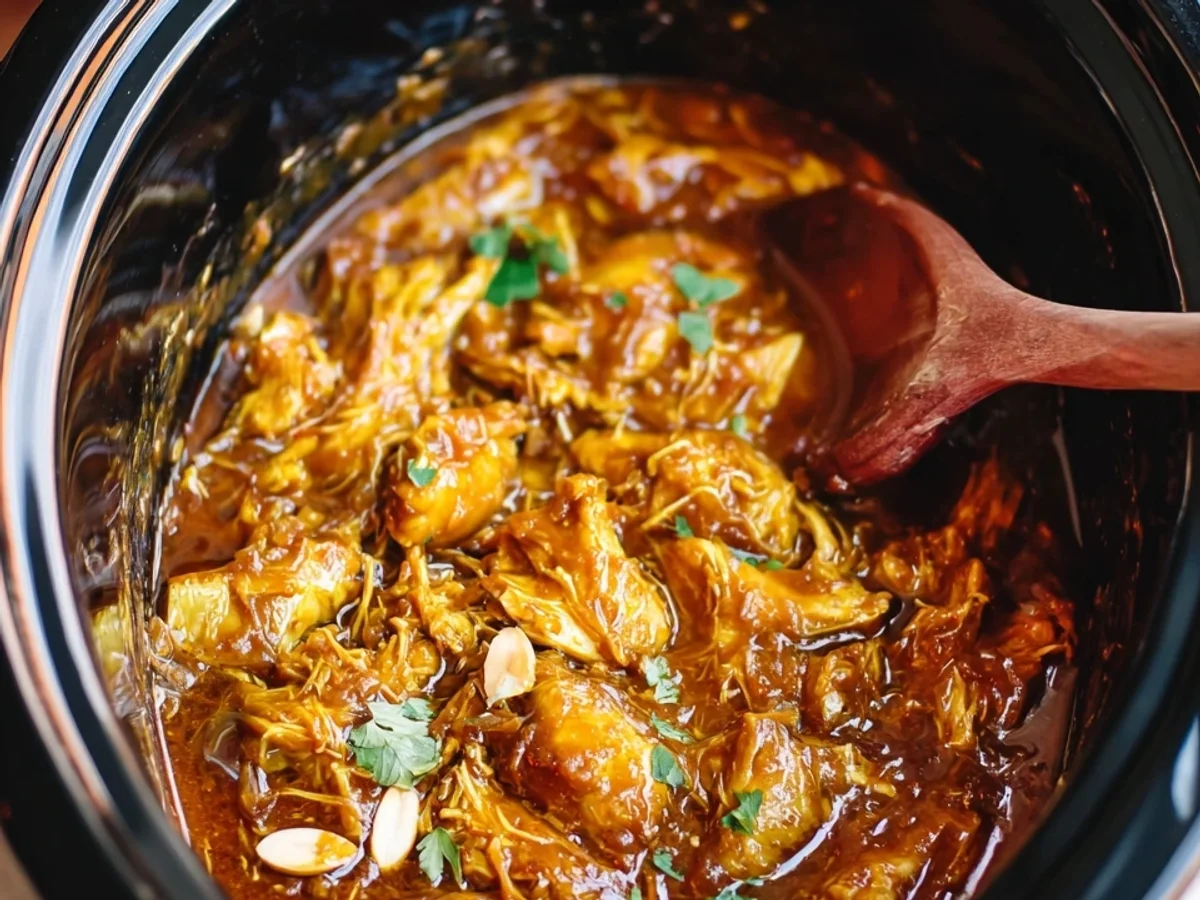 Easy Slow Cooker Peanut Chicken - Featured Image