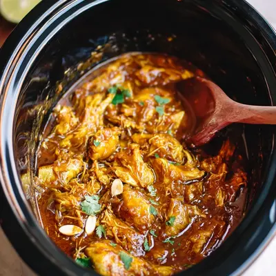 Easy Slow Cooker Peanut Chicken