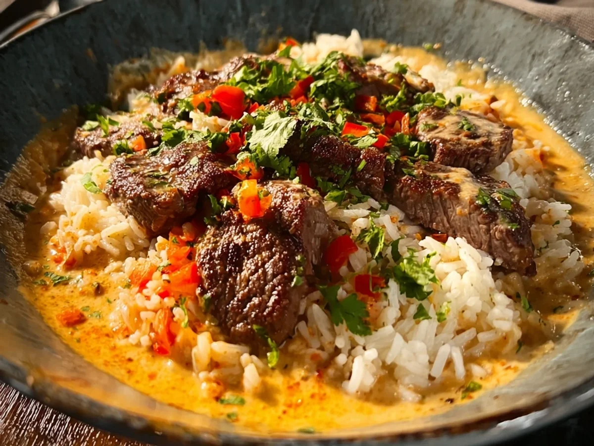 Flavorful Steak Queso Rice: A Comforting Weeknight Dinner - Featured Image