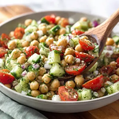 Fresh Chickpea Cucumber Salad: My Quick Summer Fix