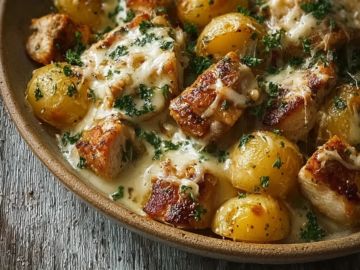 Garlic Parmesan Crockpot Chicken & Potatoes: Easy Dinner - Featured Image