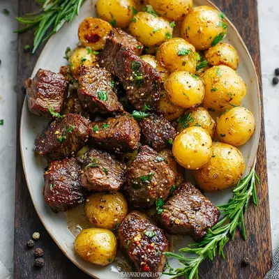 Garlic Steak Bites and Potatoes: Speedy Skillet Meal