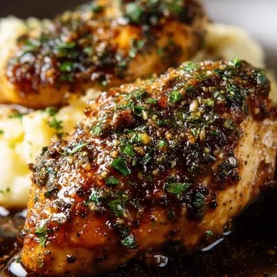 Glazed Garlic Herb Chicken Breasts