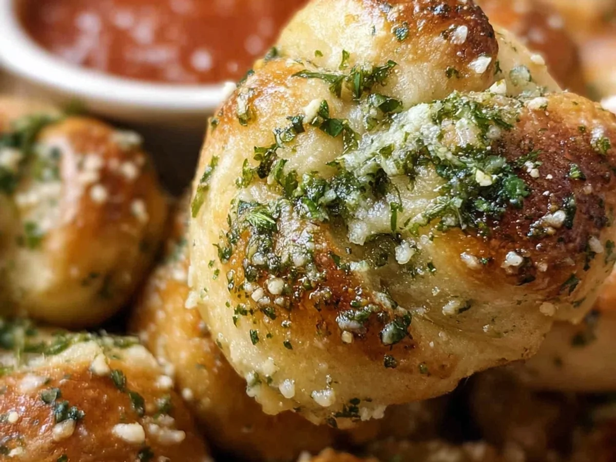 Golden Garlic Knots with Rich Garlic Butter Sauce - Featured Image
