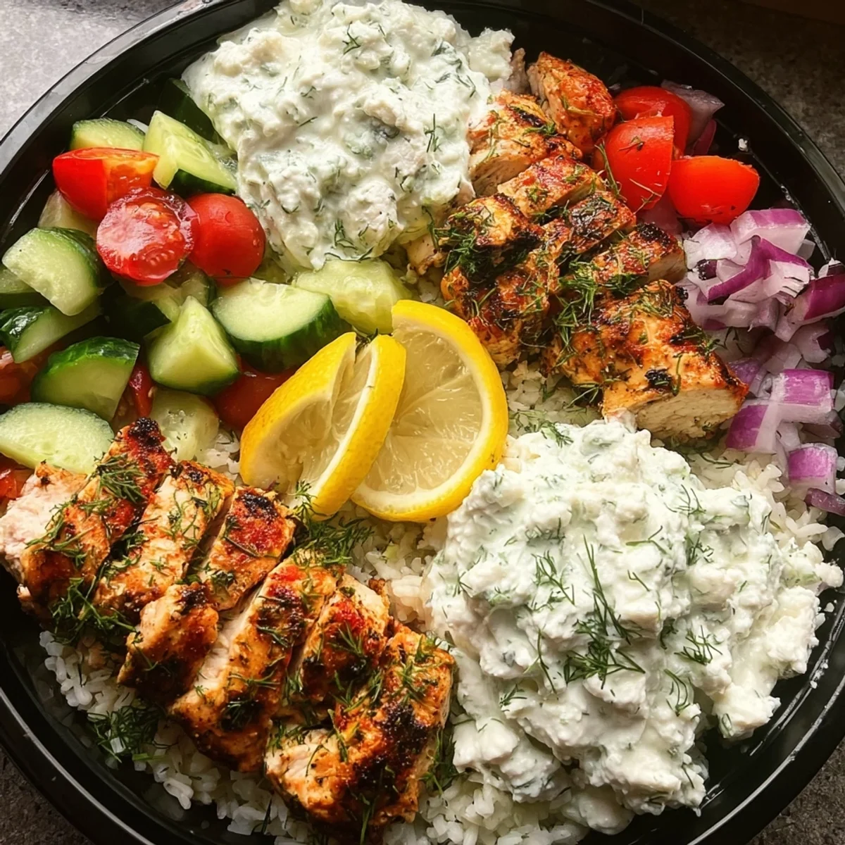 Greek Chicken Bowls for Easy Meal Prep