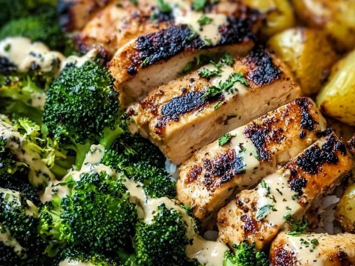 Grilled Chicken & Broccoli Dinner Bowls - Featured Image