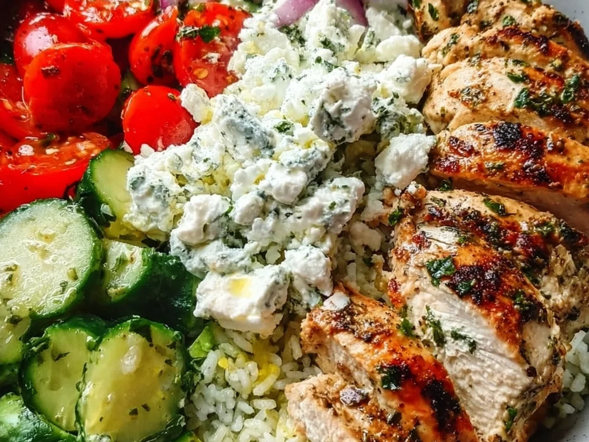 Healthy Greek Chicken Bowls for Meal Prep - Featured Image