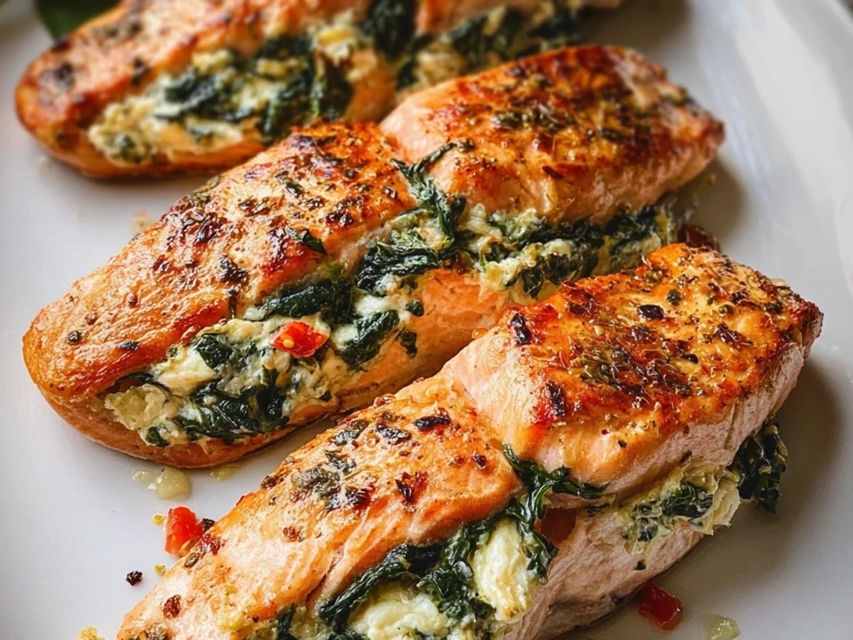 Healthy Stuffed Salmon: Spinach & Feta in 30 Min! - Featured Image