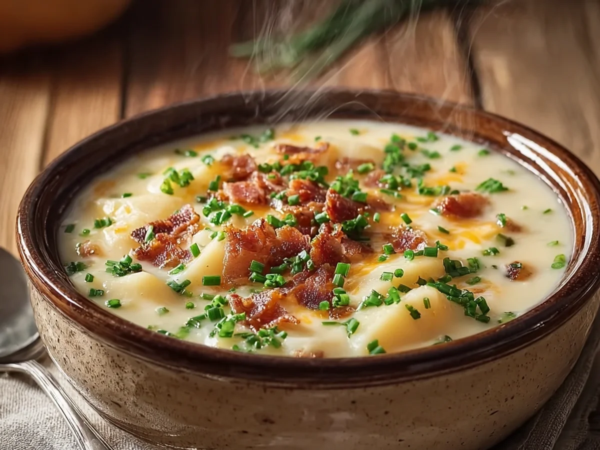 Hearty Cheesy Crock Pot Potato Soup: Slow Cooker Comfort - Featured Image