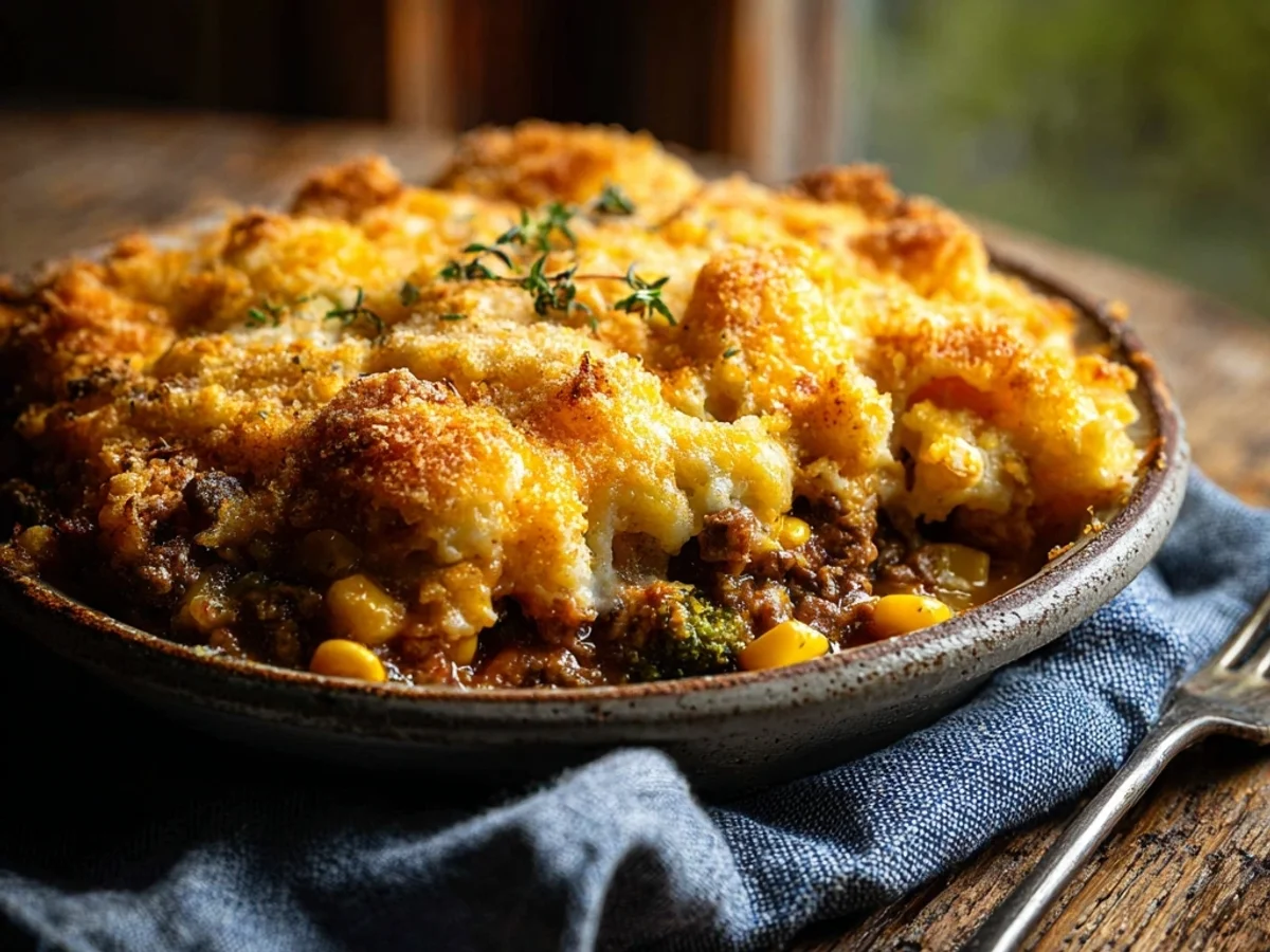 Hearty Cowboy Casserole: Beefy, Cheesy Dinner - Featured Image