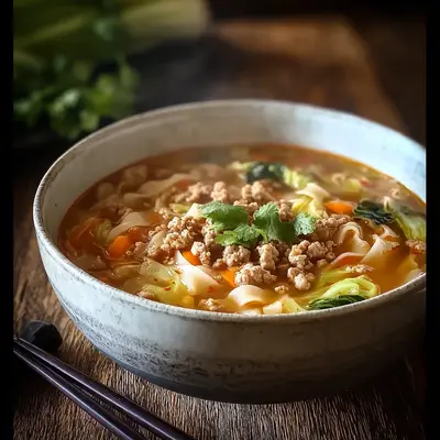 Hearty Egg Roll Soup: An Asian-Inspired Dinner Bowl
