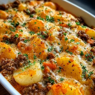 Hearty Hobo Casserole with Beef and Potatoes