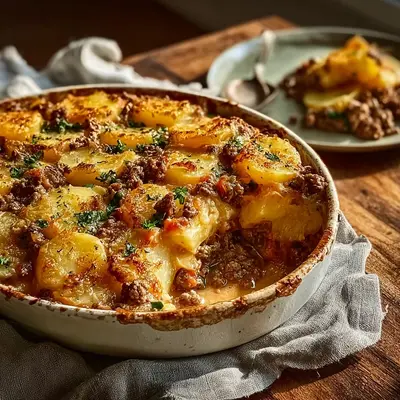 Hearty Hobo Casserole with Ground Beef