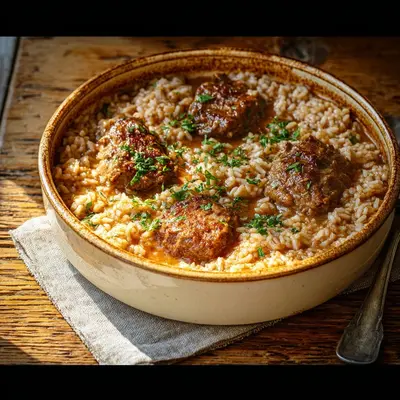 Hearty Lamb Chop Casserole with Rice for Easy Dinners