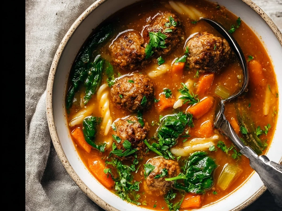 Hearty Meatball Soup, a Simple Comfort Meal - Featured Image