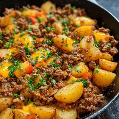 Hearty Skillet Ground Beef and Potatoes: A One-Pan Dinner
