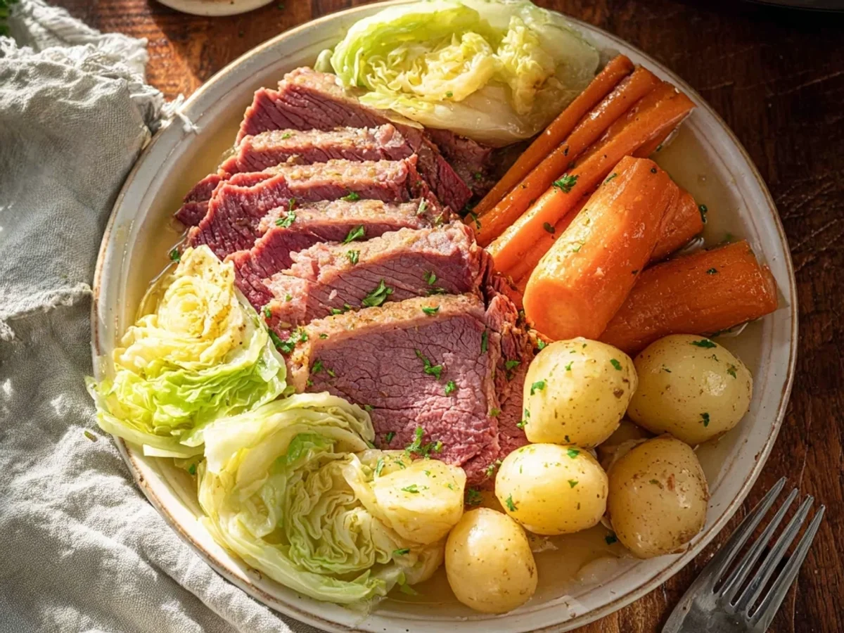 Hearty Slow Cooker Corned Beef and Cabbage Comfort - Featured Image