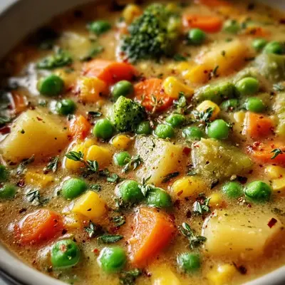 Hearty Veggie Pot Pie Soup: Crustless Comfort