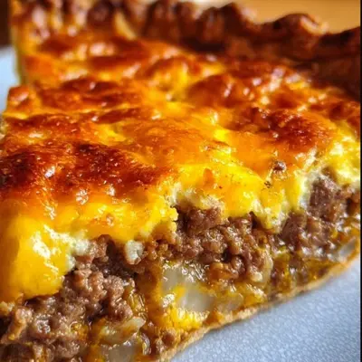 Homemade Cheeseburger Pie Dinner