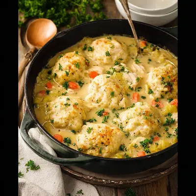 Homestyle Dutch Oven Chicken and Dumplings