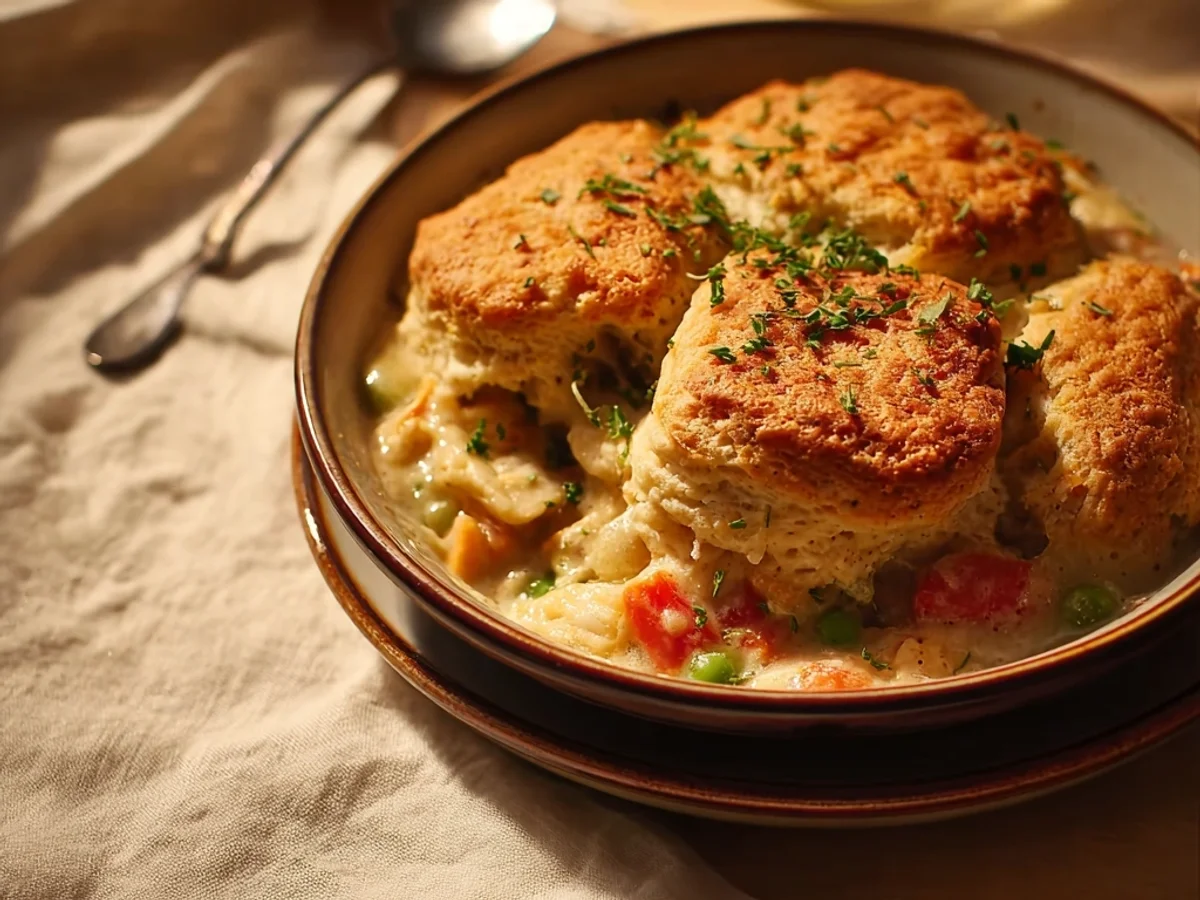 Homestyle Red Lobster Biscuit Chicken Pot Pie - Featured Image