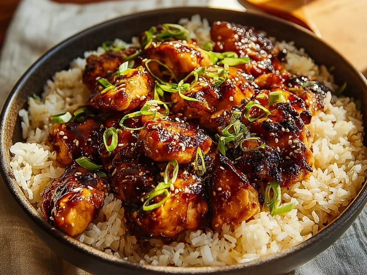 Honey BBQ Chicken Rice Bowl: Easy Weeknight Dinner - Featured Image
