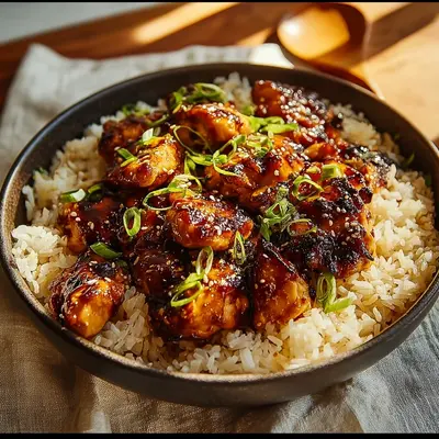 Honey BBQ Chicken Rice Bowl: Easy Weeknight Dinner