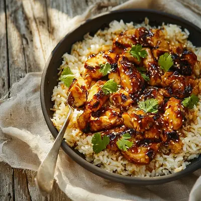 Honey BBQ Chicken Rice: Quick Weeknight Meal