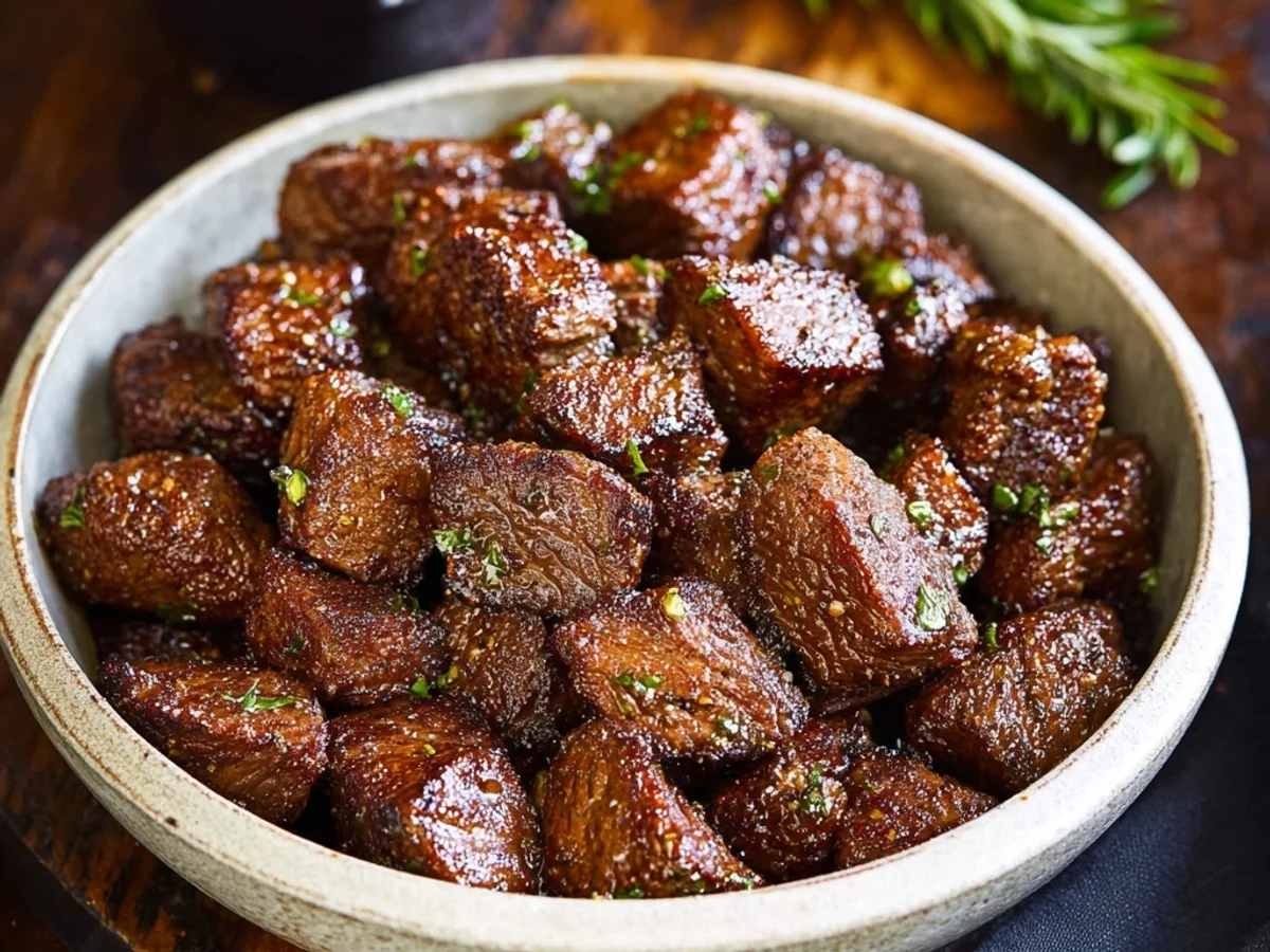 Juicy Air Fryer Steak Bites: Quick Dinner Magic - Featured Image