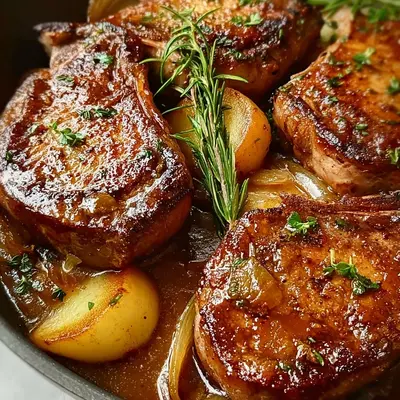 Juicy Apple Butter Lamb Chops: A Fall Favorite