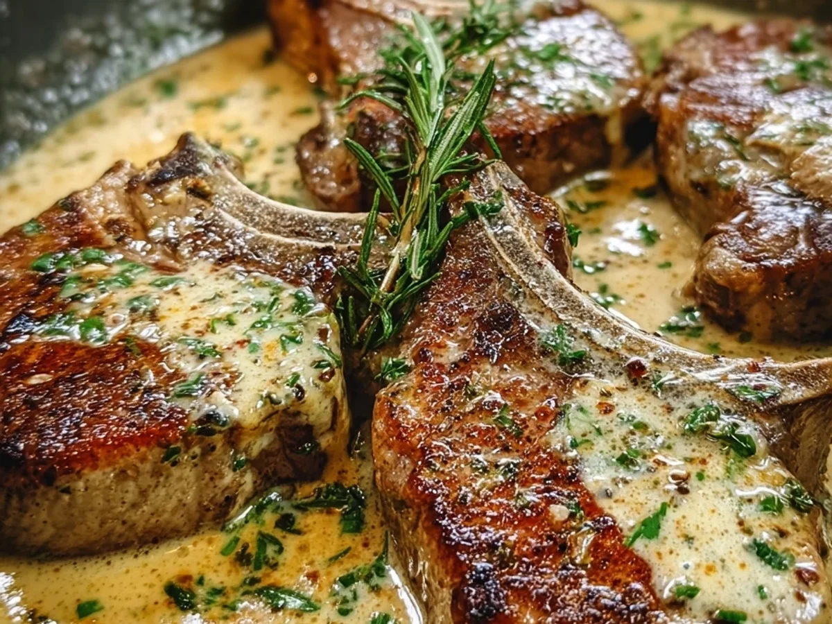 Lamb Chops in Creamy Garlic Sauce: A Weeknight Treat - Featured Image