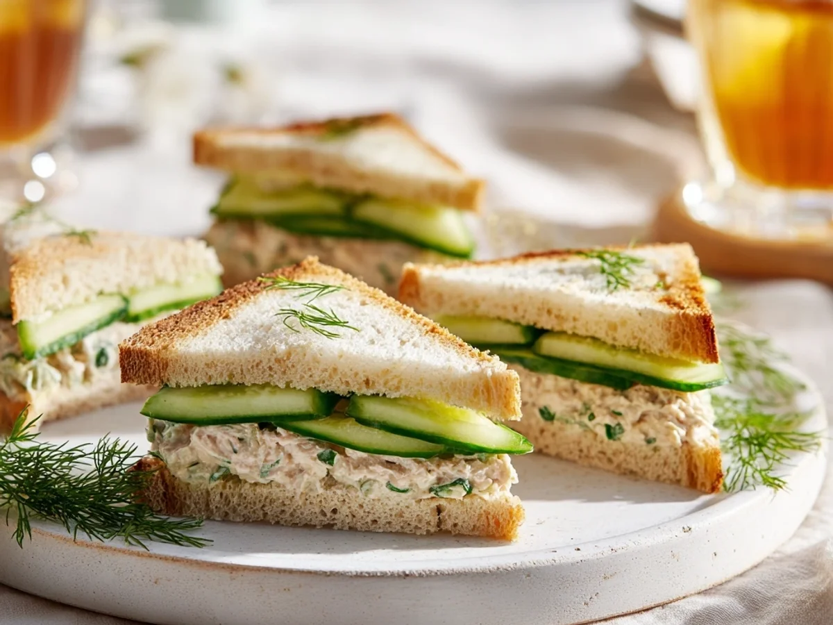 Light Tuna Cucumber Sandwiches: Fresh & Quick - Featured Image