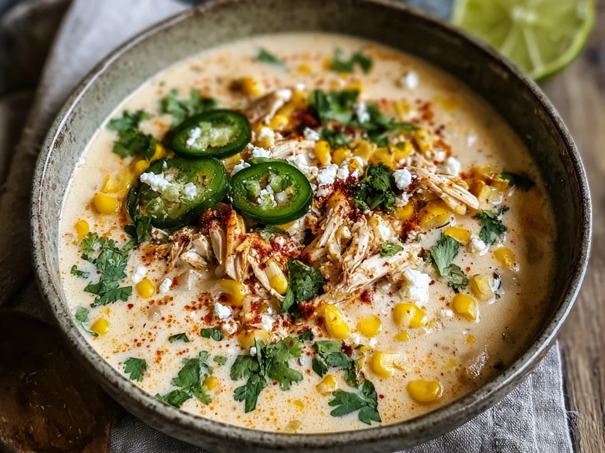 Mexican Street Corn White Chicken Chili: A Zesty Bowl - Featured Image