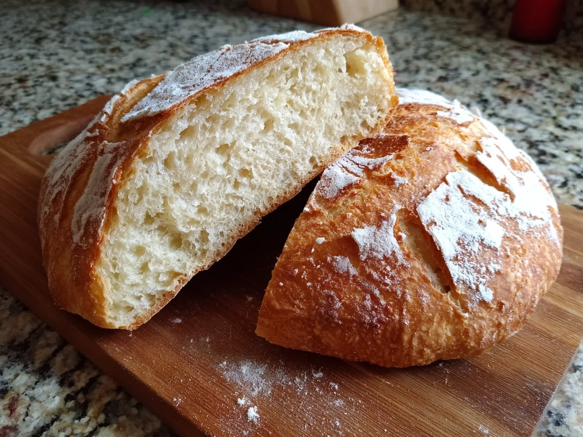 No Knead Bread: Easy 2-Hour Homemade Loaf Recipe - Featured Image
