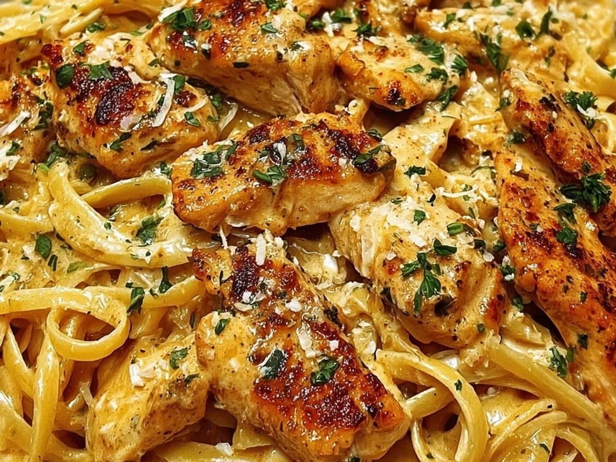 One-Pan Cowboy Butter Chicken Linguine Dinner - Featured Image