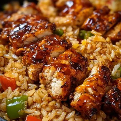 One-Pan Honey BBQ Chicken Rice: Easy Weeknight Meal