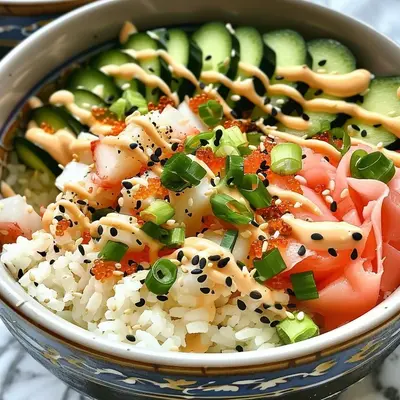 Quick California Roll Sushi Bowls: Deconstructed Delight