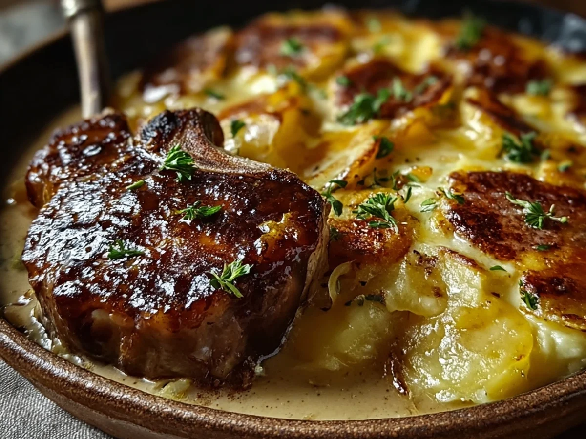 Rich Smothered Lamb & Scalloped Potato Casserole - Featured Image