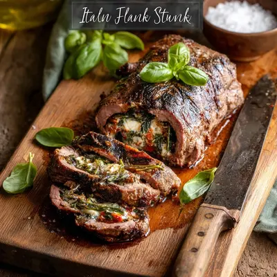 Rustic Italian Stuffed Flank Steak: Hearty Dinner