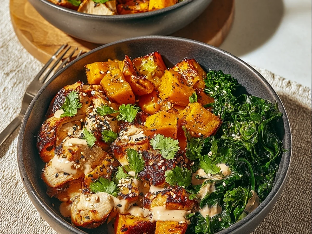 Sheet Pan Chicken Sweet Potato Bowls: Easy Weeknight Meal - Featured Image