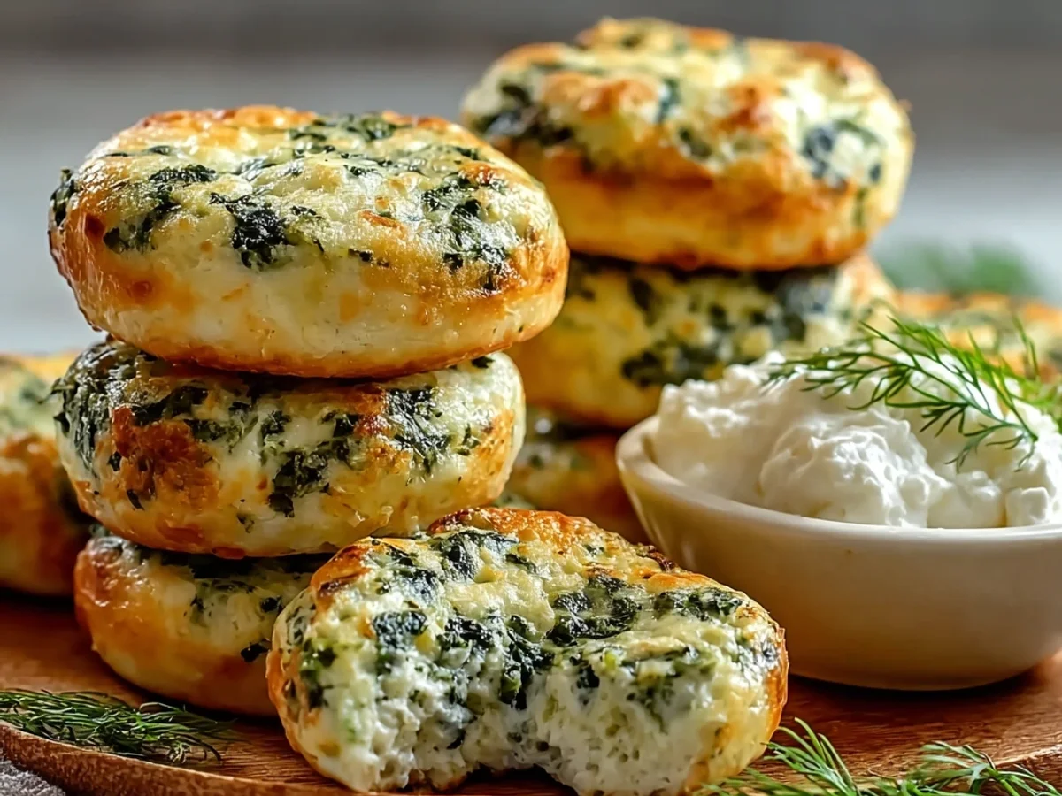 Simple Spinach Cottage Cheese Flagels for Breakfast - Featured Image