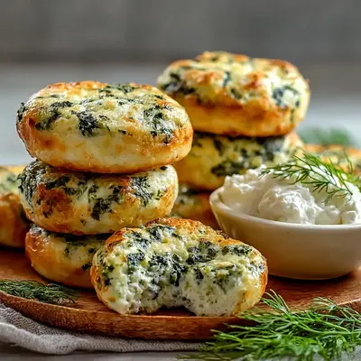 Simple Spinach Cottage Cheese Flagels for Breakfast