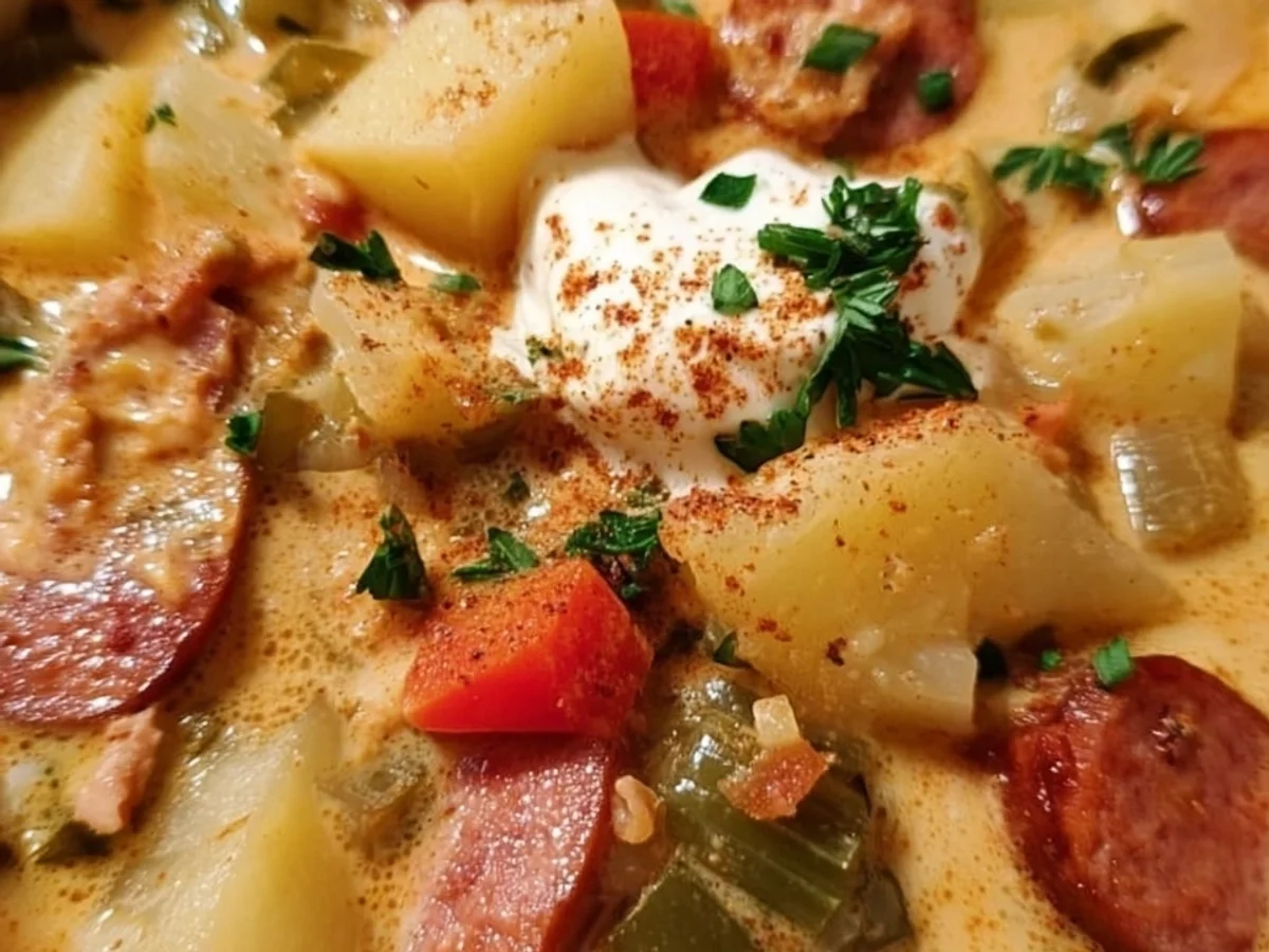Slow Cooker Cajun Potato Soup: Creamy & Hearty - Featured Image