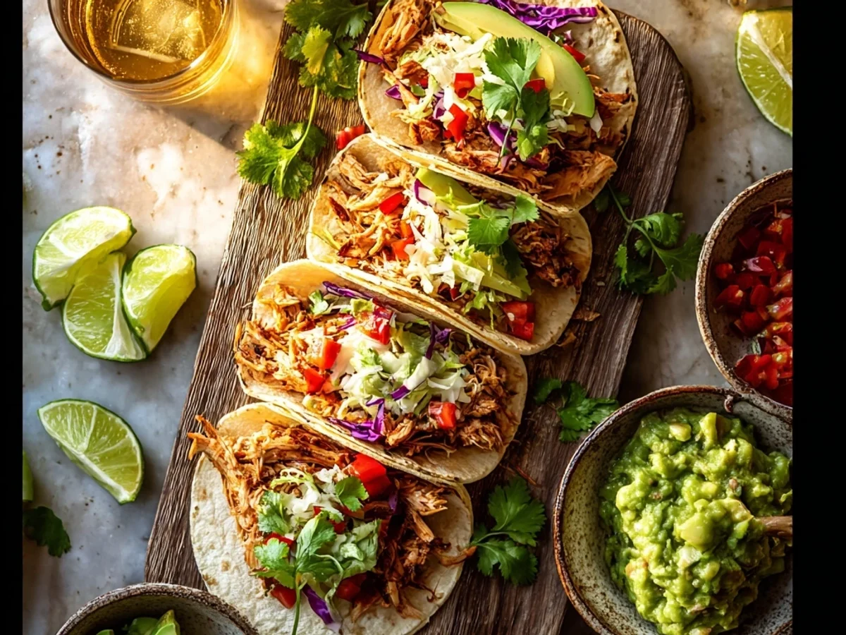 Smoky Pulled Chicken Tacos: A Weeknight Favorite - Featured Image
