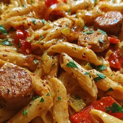Spicy Cajun Turkey Sausage One-Pot Pasta