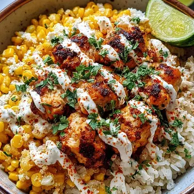 Street Corn Chicken Rice Bowl: Quick Weeknight Dinner