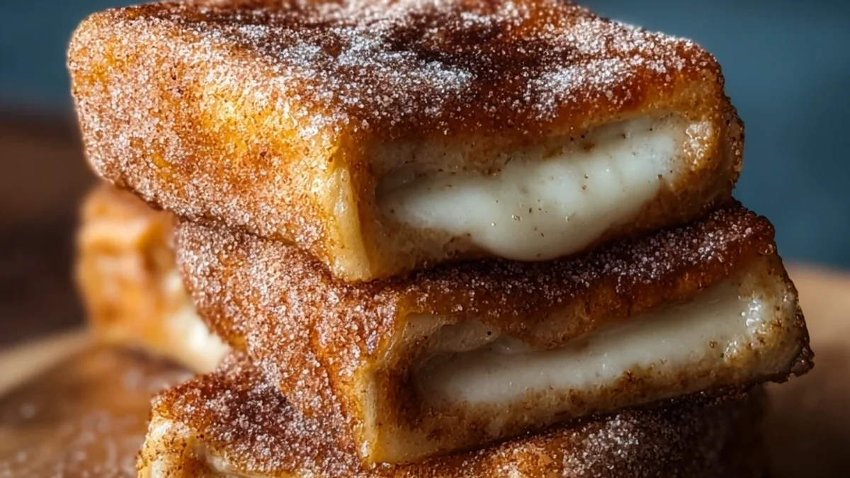 Sweet Cinnamon Sugar Churro Stuffed French Toast