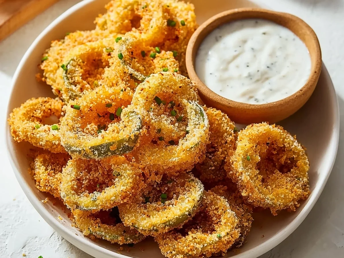 Tangy Crispy Air Fryer Banana Pepper Coins for Snacking - Featured Image